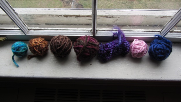 My scrap yarn collection.